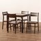 Baxton Studio Lovy Beige Upholstered Dark Walnut-Finished 5-Piece Wood Dining Set 155-9580 - alternate 8